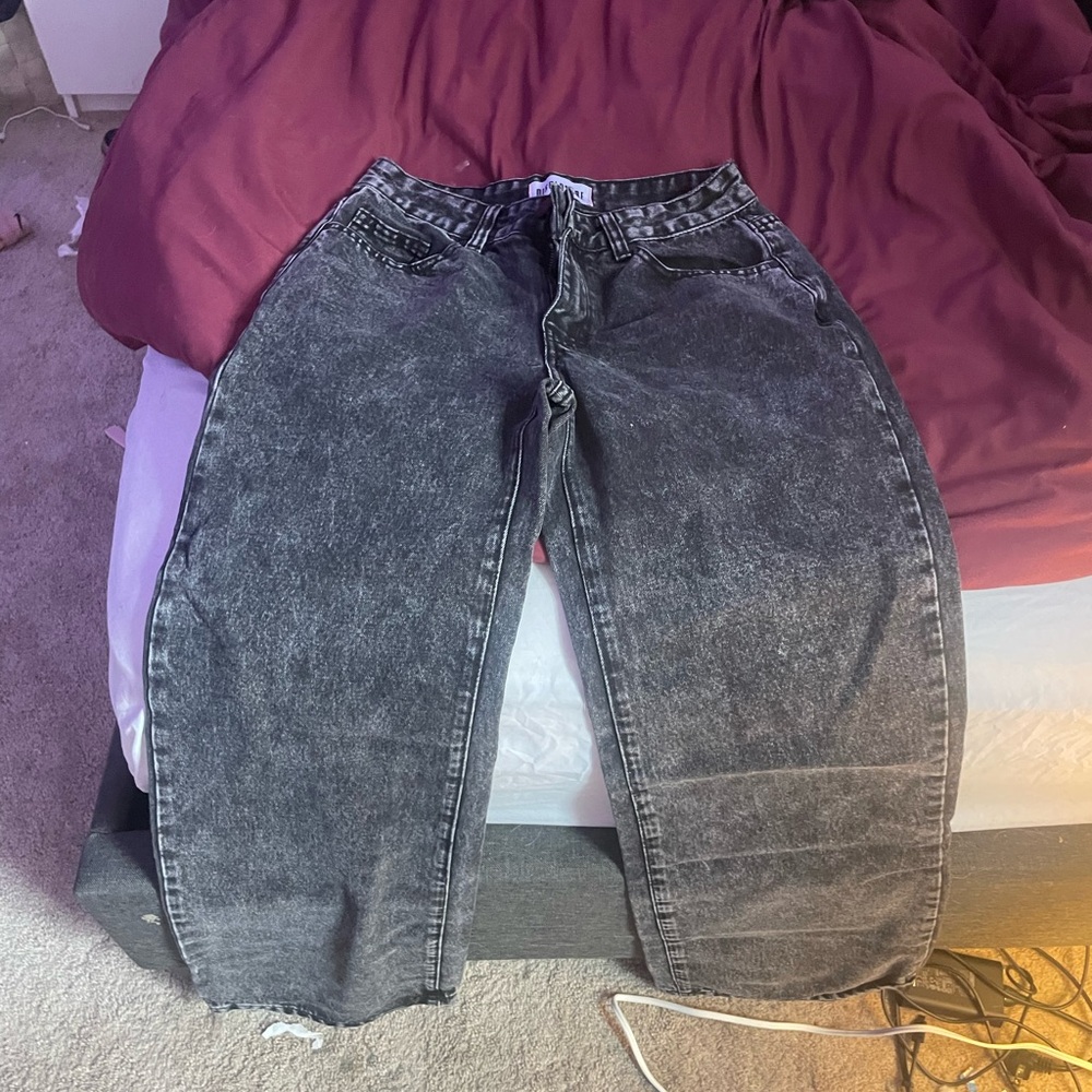 Women's Black Wide Leg Jeans